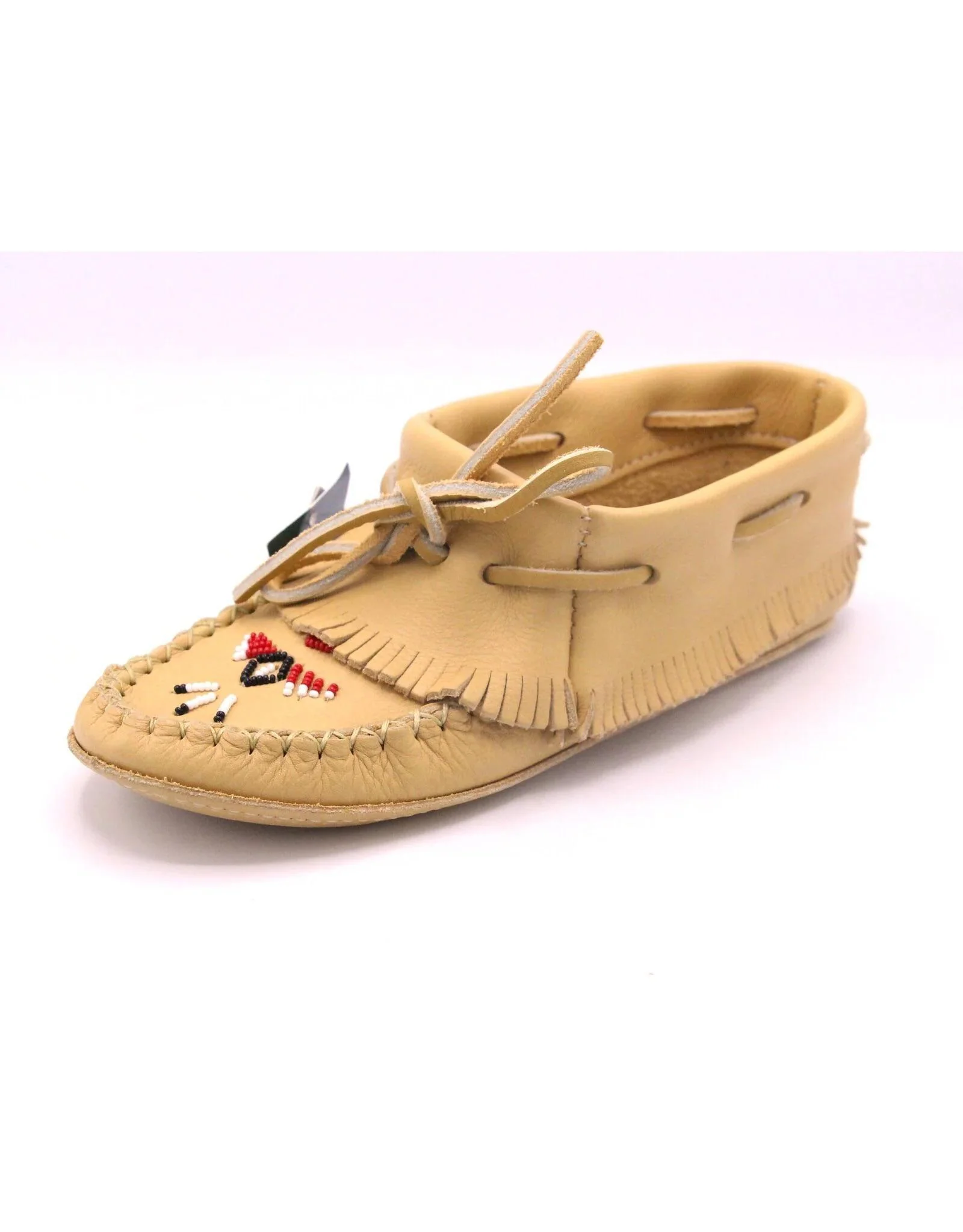 Laurentian Chief Papoose Beaded Double Soled Moccasins