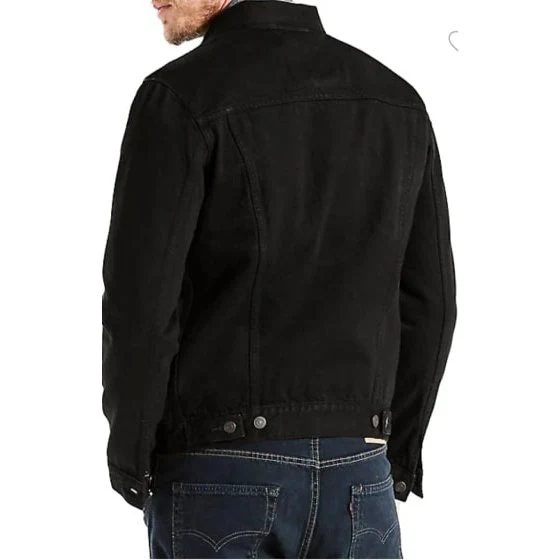 Levi’s Men’s Jacket Black Trucker Metal Buttons - Image 2