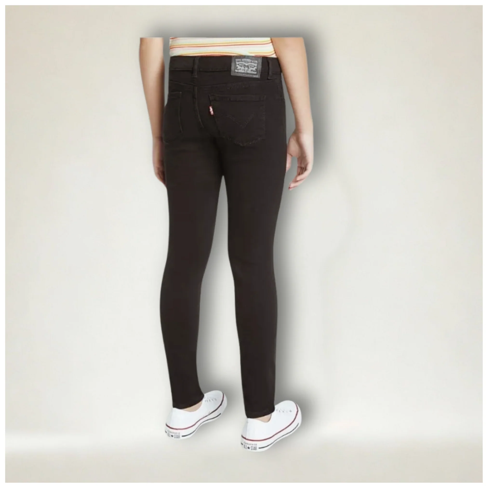 Levi’s Girl's Denim Legging Jean - Black- CLEARANCE - Image 3