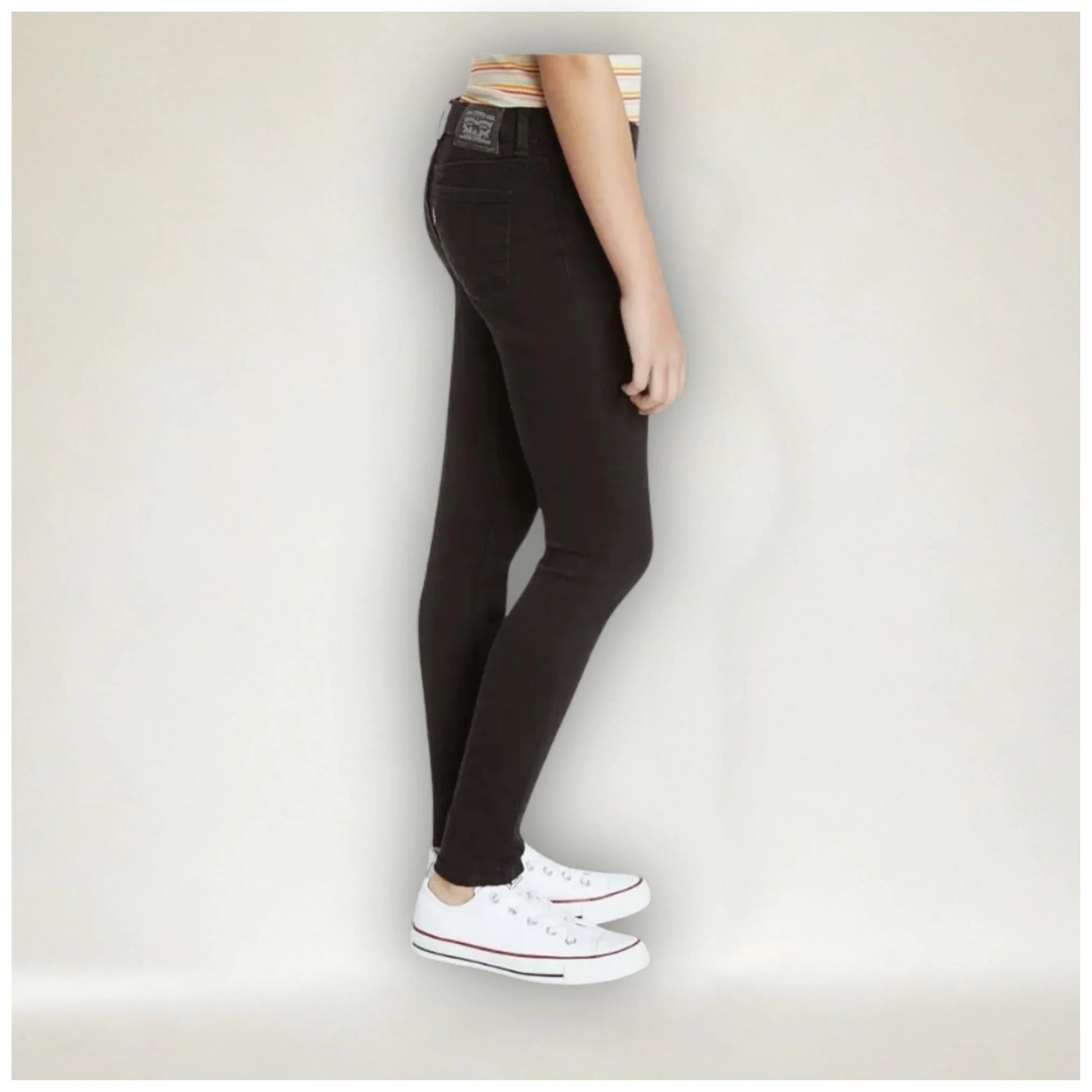 Levi’s Girl's Denim Legging Jean - Black- CLEARANCE - Image 4
