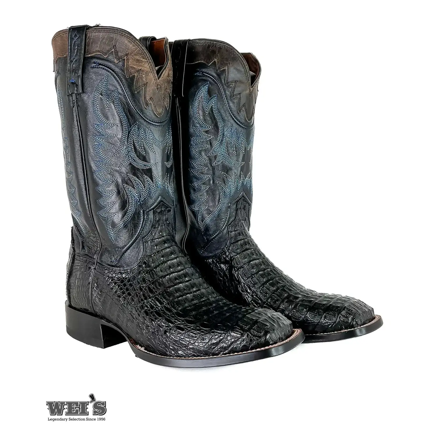 Lucchese Exotic Caiman Hornback 14" Cowboy Boot Men's - Image 4