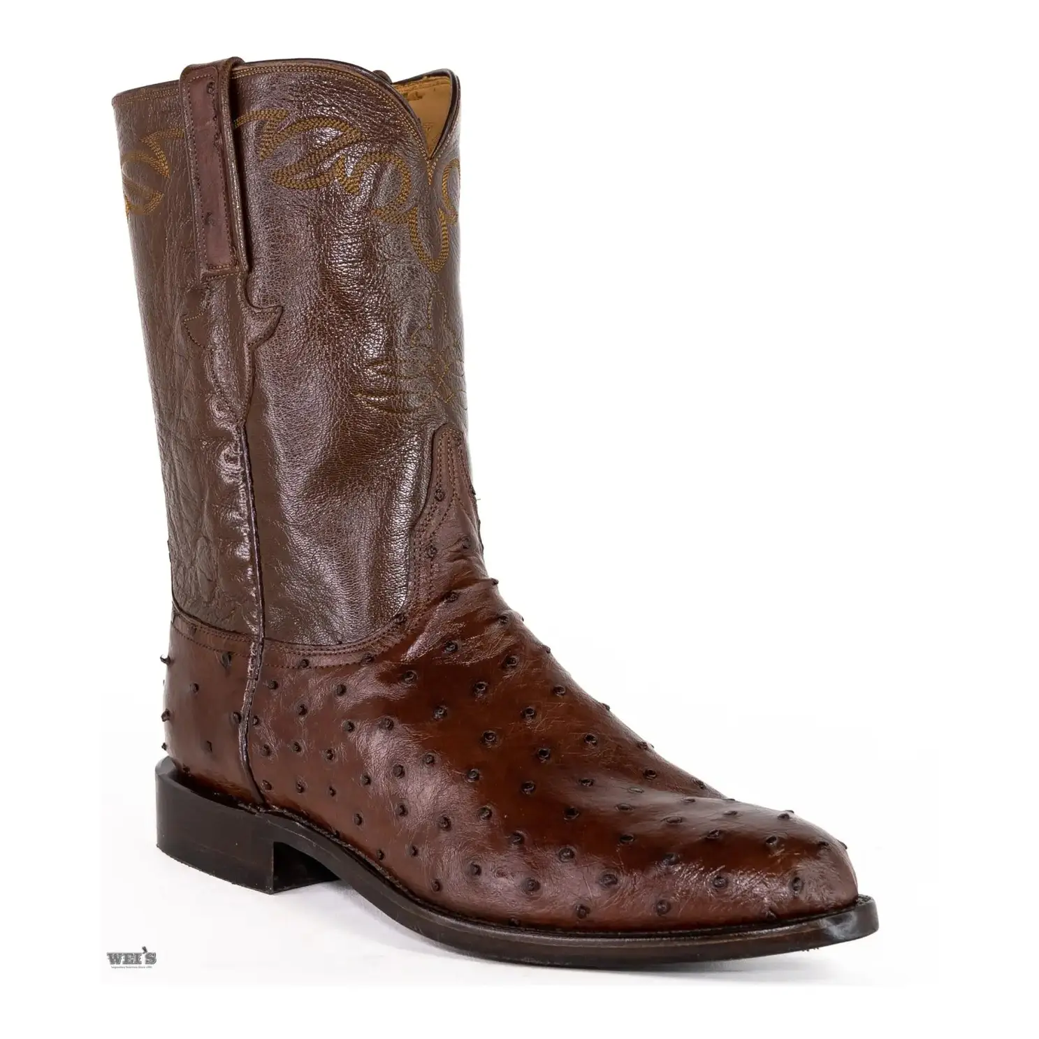 Lucchese Men's Cowboy Boots 12" Exotic Ostrich Roper -CLEARANCE