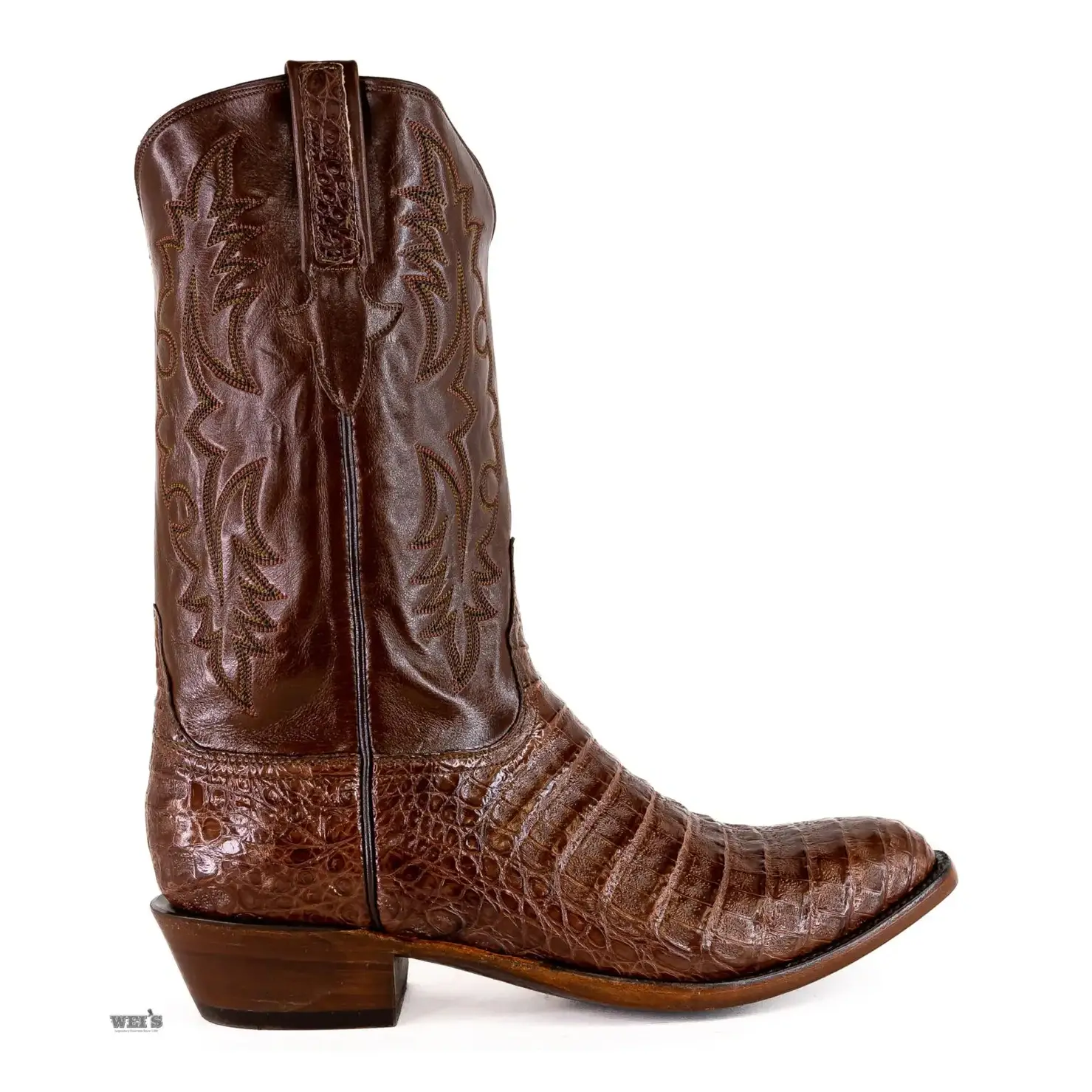 Lucchese Men's Cowboy Boots 13" Exotic Caiman - Image 2