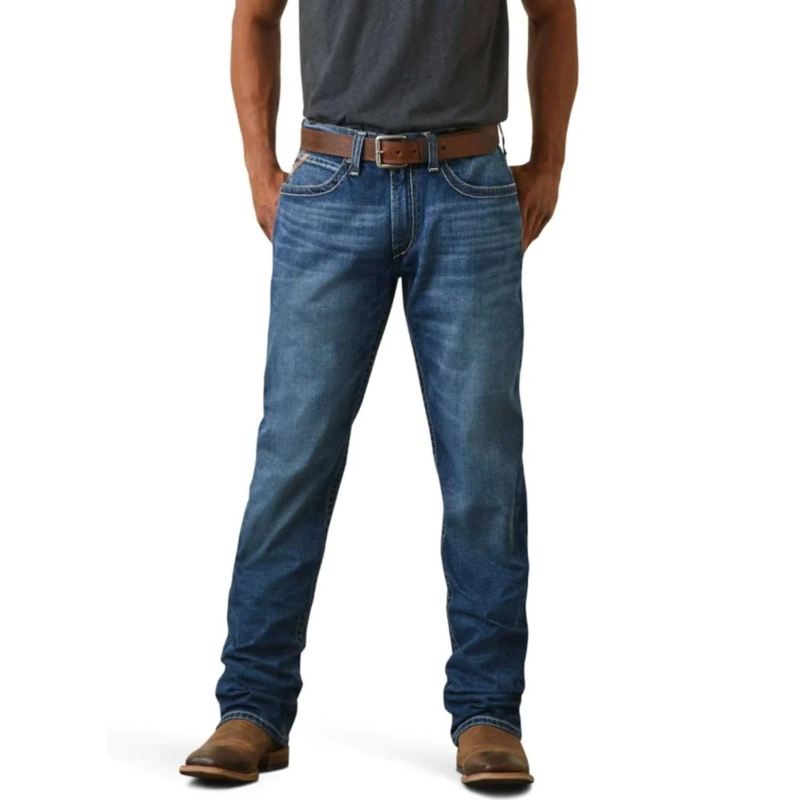 Ariat Men’s Jeans M4 Heath Stretch Relaxed Straight Leg -Clearance - Image 2