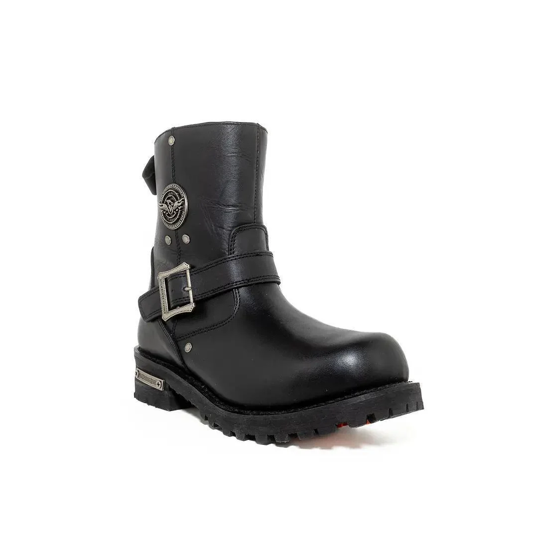Milwaukee Men's Short Harness Leather Boots - CLEARANCE - Image 2