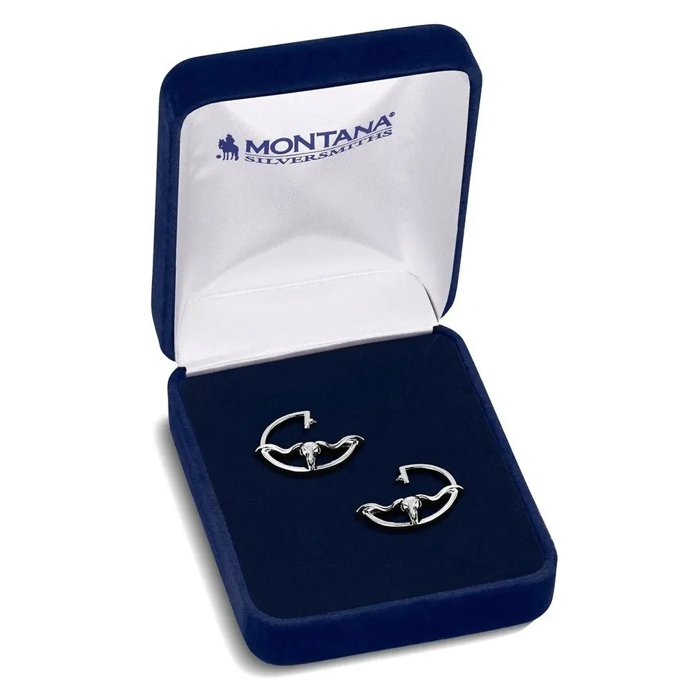 Montana Sliversmiths Western Silhouette Longhorn Earrings - Image 2