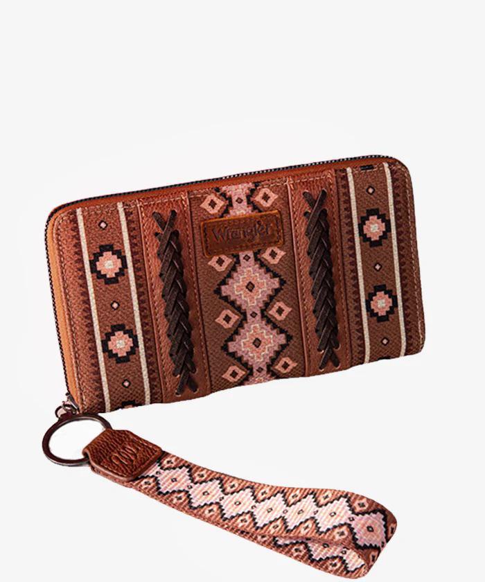 Montana West All-over Aztec Dual Sided Print Canvas Wallet - Image 5