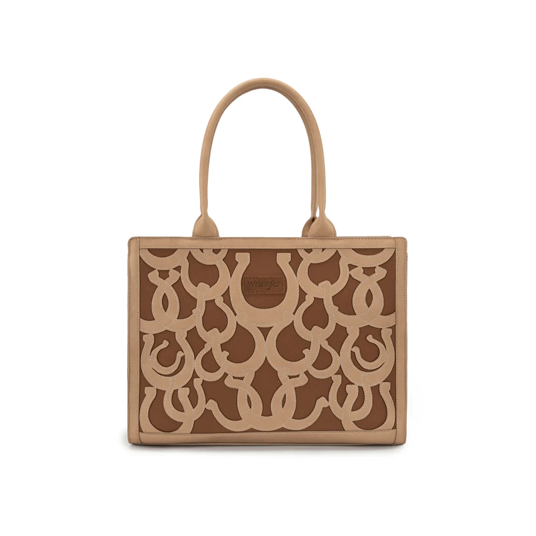 Montana West Horseshoe Cutout Carry-All Large Tote Bag