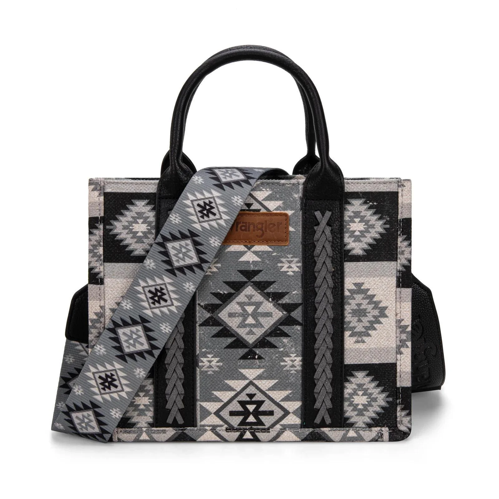 Montana West Wrangler Aztec Pattern Dual Sided Print -Tote/Crossbody - Image 2