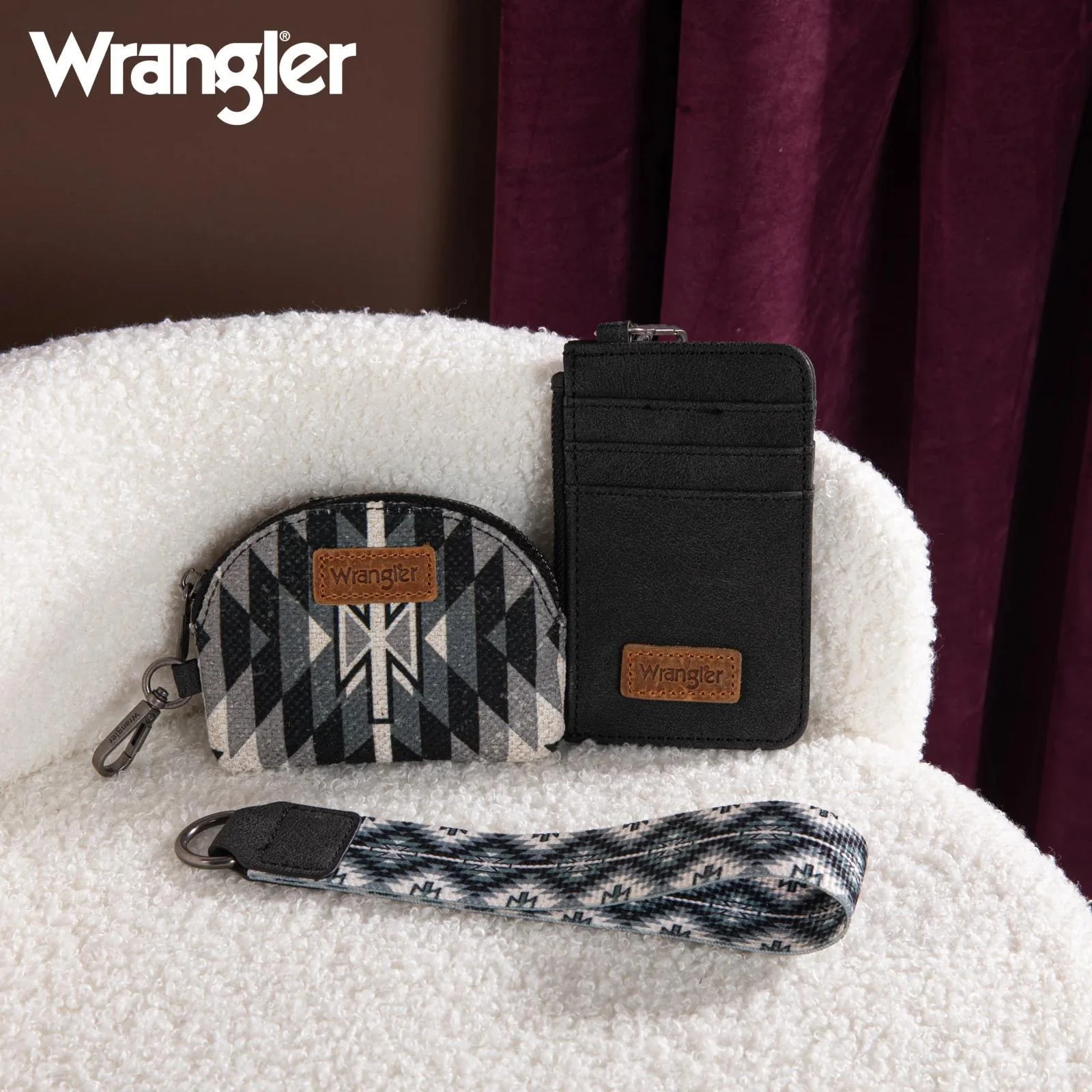 Montana West Wrangler Southwestern Art Print Dual Pouch Wristlet - Image 3