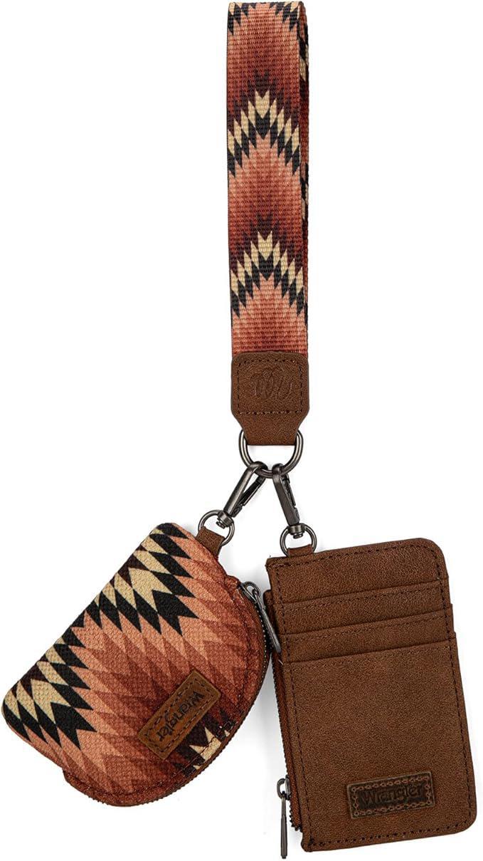 Montana West Wrangler Southwestern Art Print Dual Pouch Wristlet - Image 2