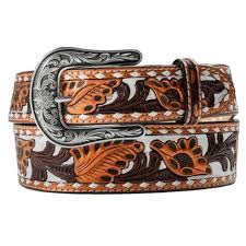 Nocona Ladies Handpainted Flowers Western Belt