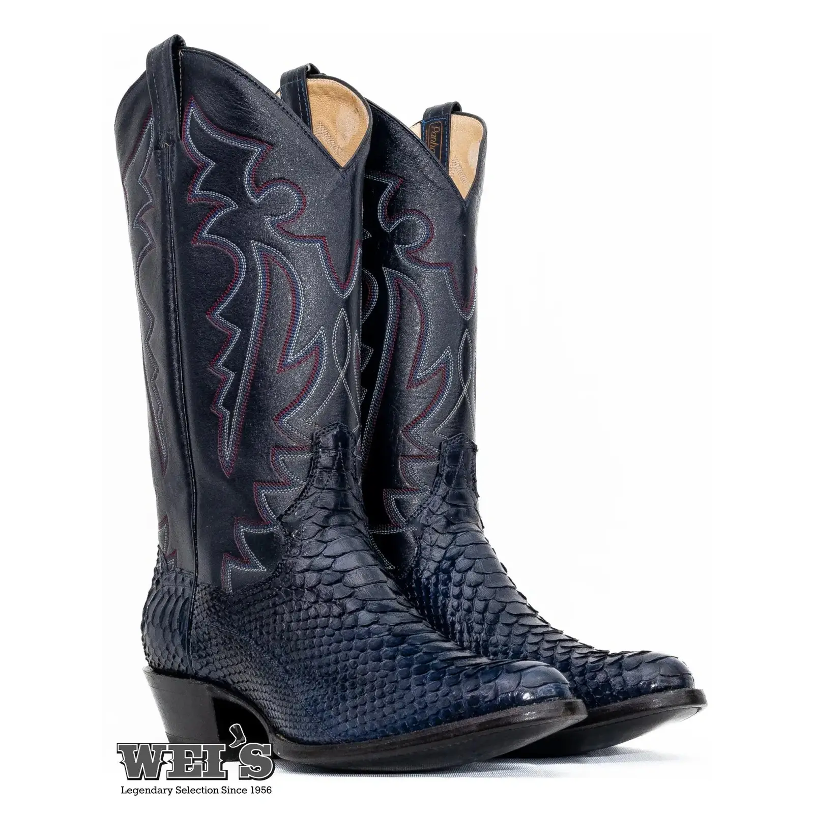 Panhandle Slim Men's Cowboy Boots 13" Exotic Python R-Toe - Image 2