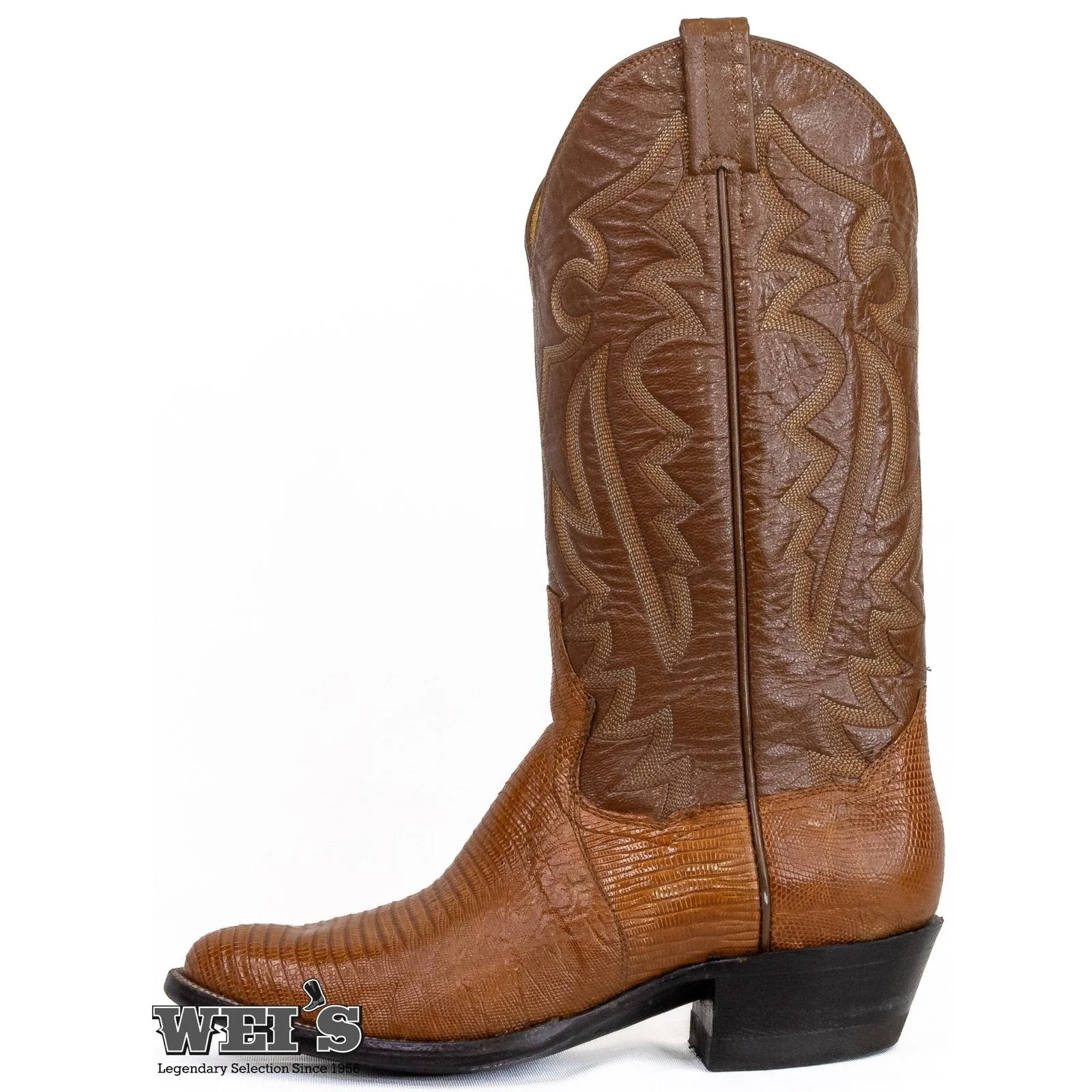 Panhandle Slim Men's Cowboy Boots 14" Exotic Lizard Nut 5-LIZARD - Image 2