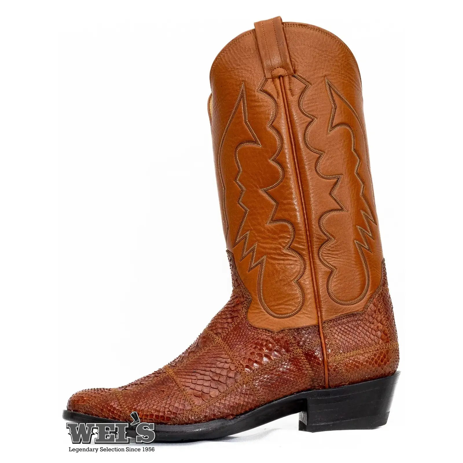Panhandle Slim Men's Cowboy Boots 14" Exotic Python Cowboy Heel R Toe 24-SNAKE - Image 3