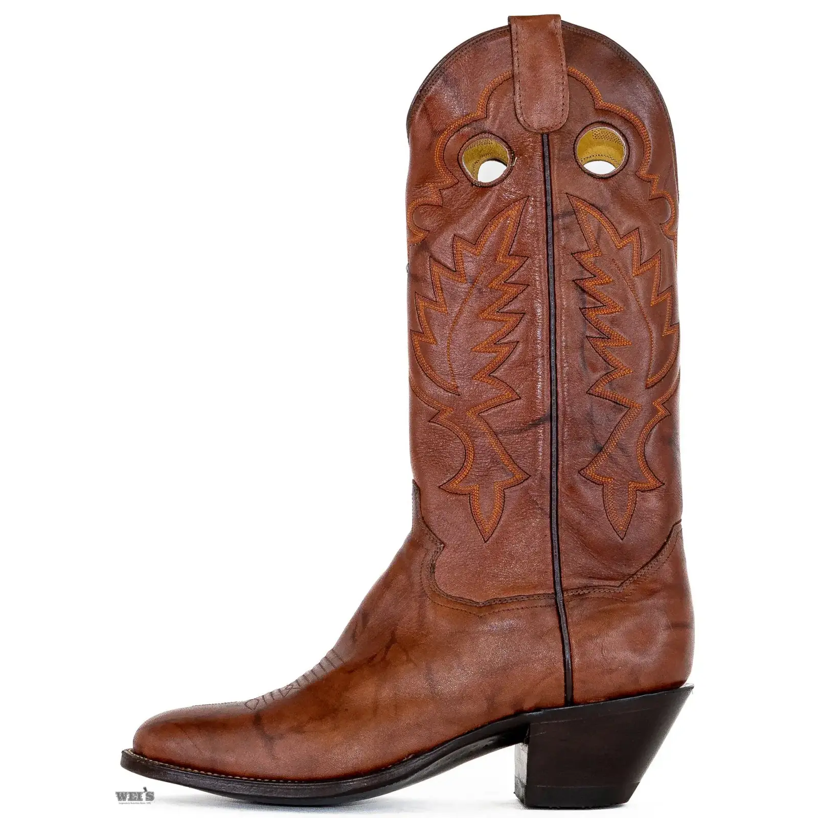 Panhandle Slim Men's Cowboy Boots 14" Yip Cowboy Heel R Toe Brown - Image 3