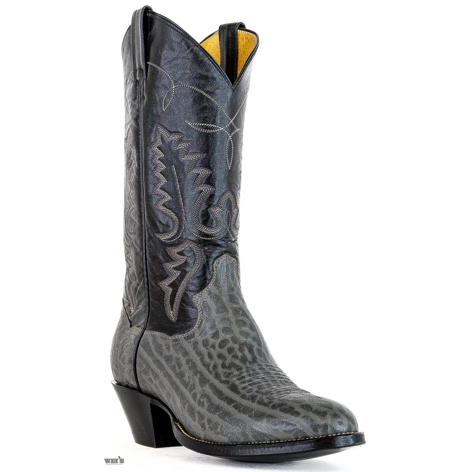 Panhandle Slim/Sanders Men's Cowboy Boots 13" Bullhide Grey Cowboy Heel R Toe