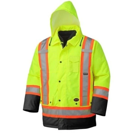 Pioneer Hi-Viz Parka 7-in-1 Waterproof Safety Jacket - Image 2