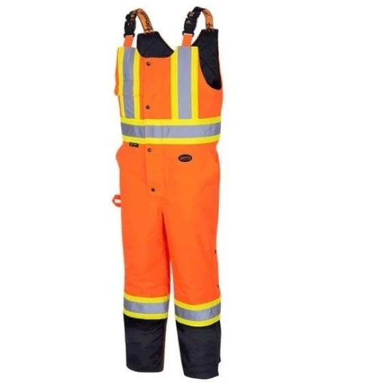 Pioneer Work Unisex Bib Overalls Hi-Viz Insulated Waterproof - Image 2