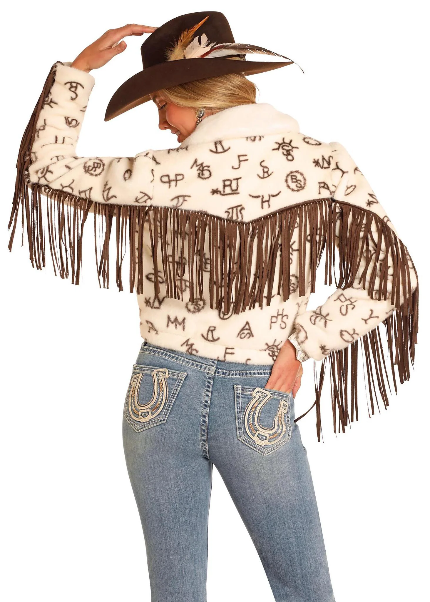 Powder River By Panhandle Women's Cattle Fringe Jacket - Image 2