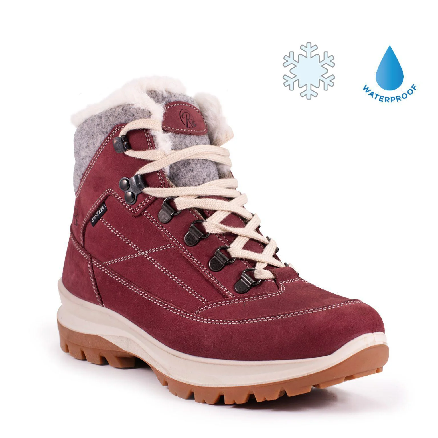 Redland Women's Winter Boot Banff Burgundy - Image 7