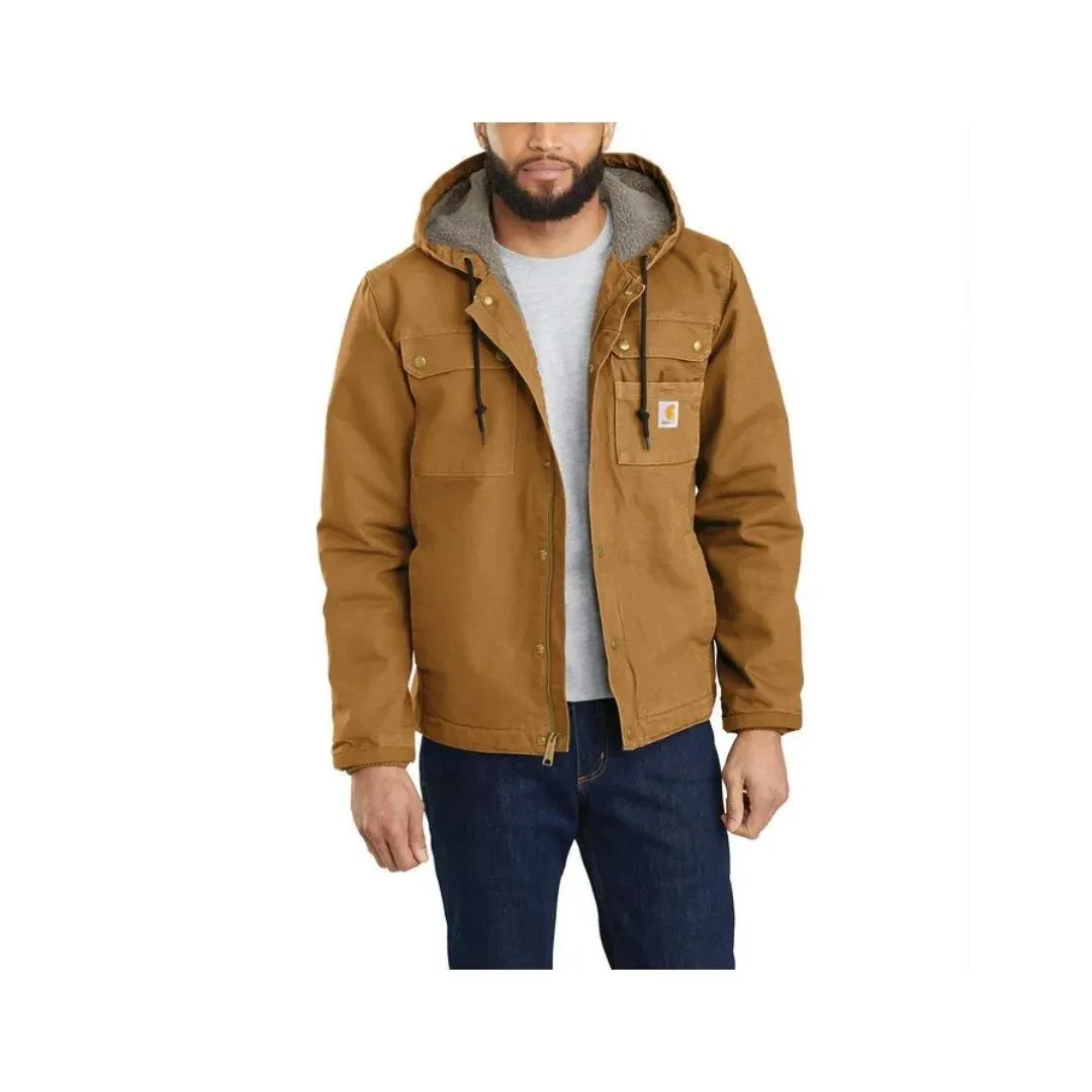 Carhartt Men’s Jacket Relaxed Fit Sherpa-Lined Washed Duck - Image 13