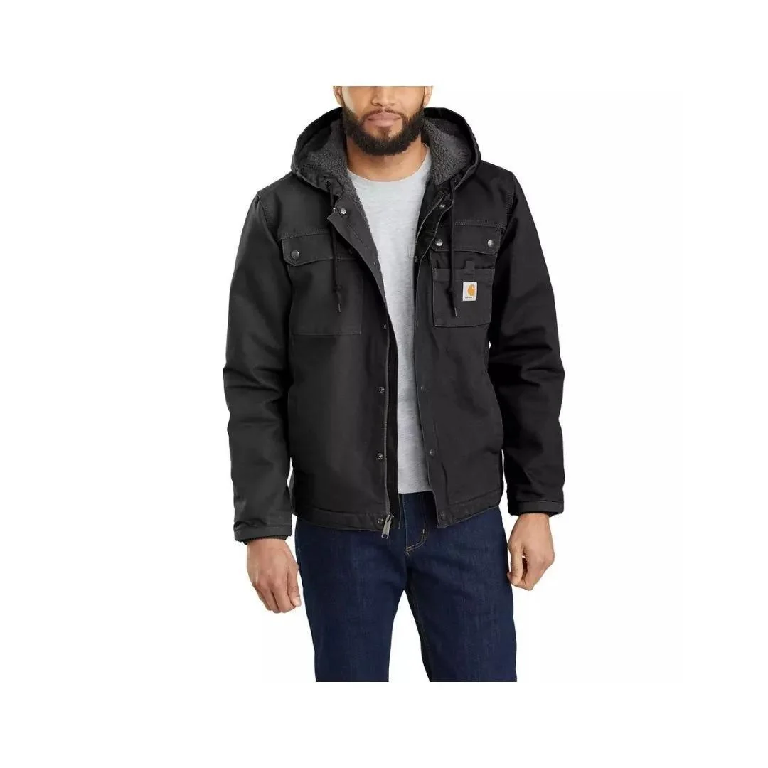 Carhartt Men’s Jacket Relaxed Fit Sherpa-Lined Washed Duck - Image 9