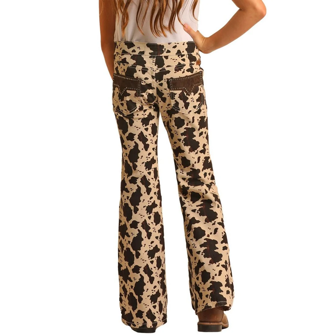 Rock & Roll Girl's Mid Rise Stretch Flare Jeans - CLEARANCE - Image 8