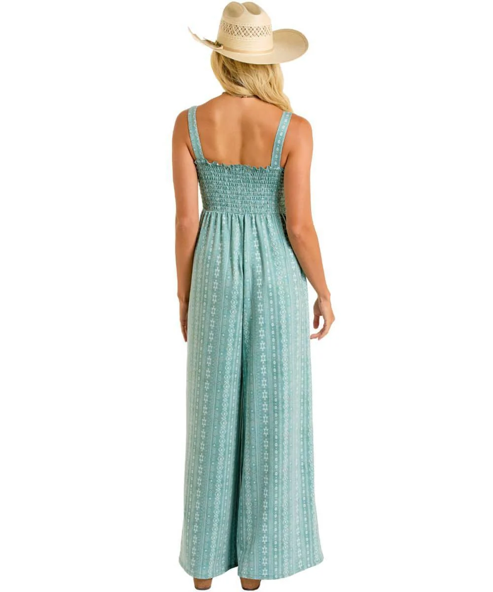Rock & Roll Cowgirl Women's Smocked Jumpsuit - Image 2