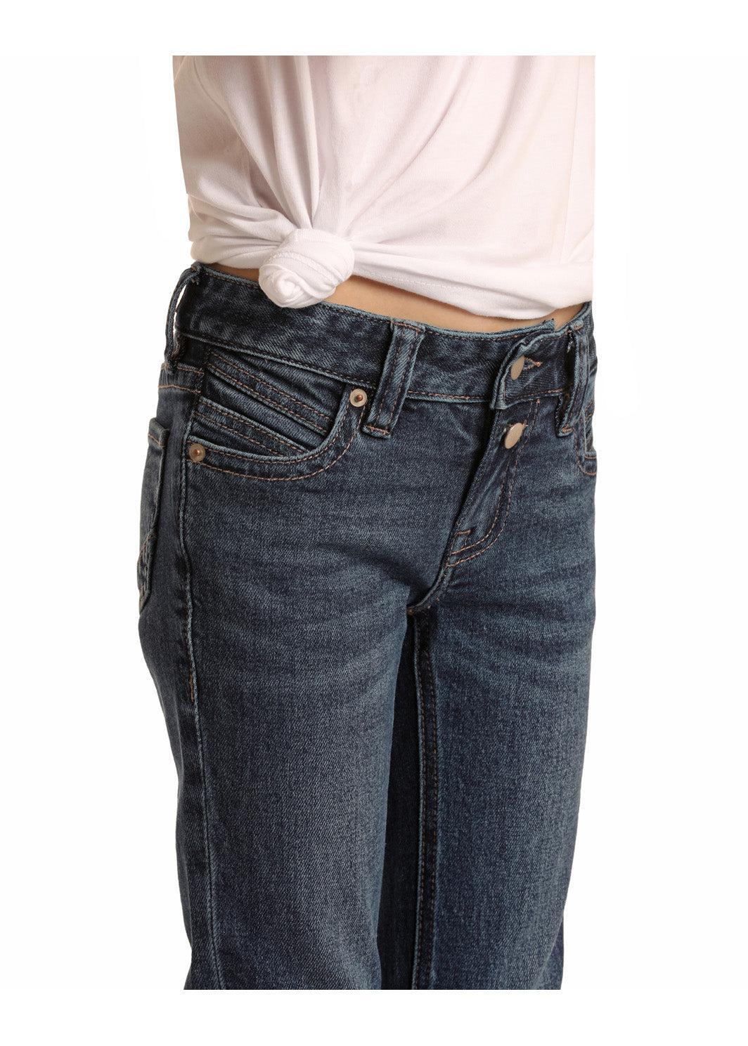 Rock & Roll Girl’s Jeans Extra Stretch Double Button Trouser - Image 3