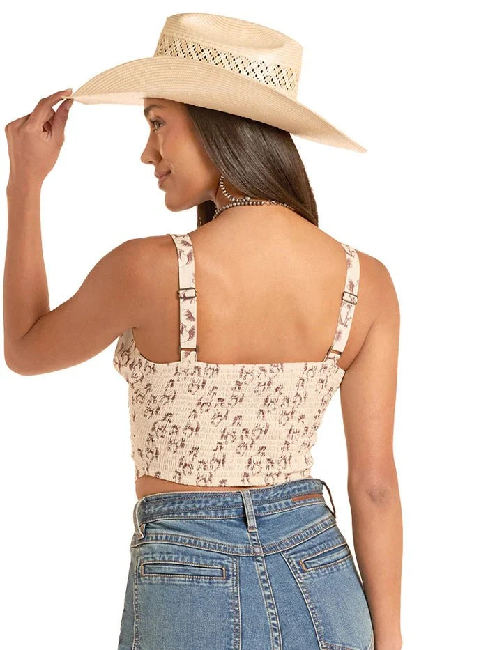 Rock & Roll Horse print Tank Top - Image 2