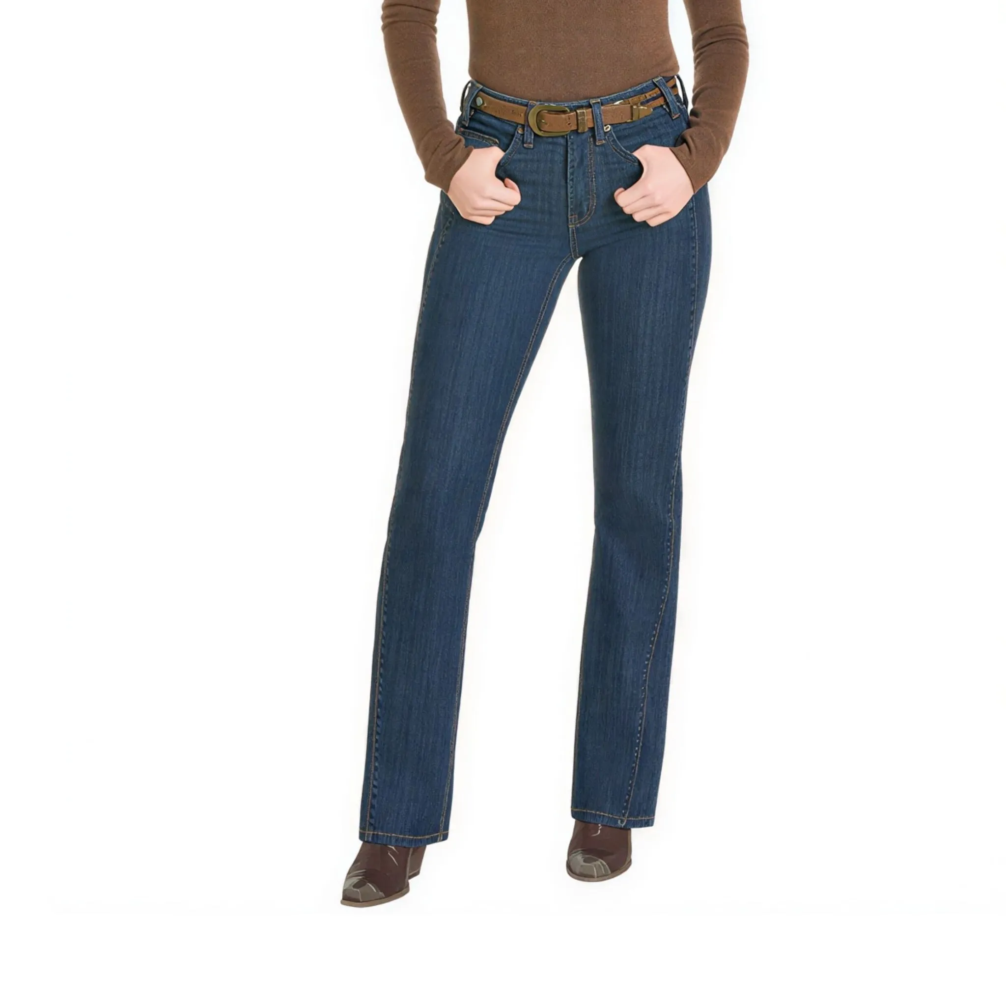 Rock & Roll Women's Side Detail High Rise Bootcut Jean - Image 2