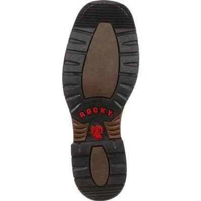 Rocky Men’s Cowboy Boot 11" Pull-On Square Toe - Image 6
