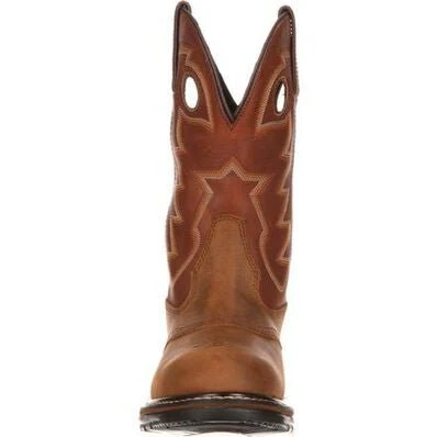 Rocky Original Ride Branson Saddle Roper Western Boot - Image 3