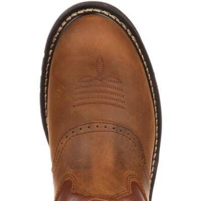 Rocky Original Ride Branson Saddle Roper Western Boot - Image 5