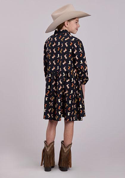 Roper Girl's Boot Printed Peasant Dress - Image 2