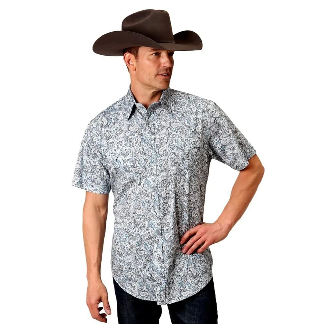 Roper Men’s Shirt Western Short Sleeve Snaps - Image 3