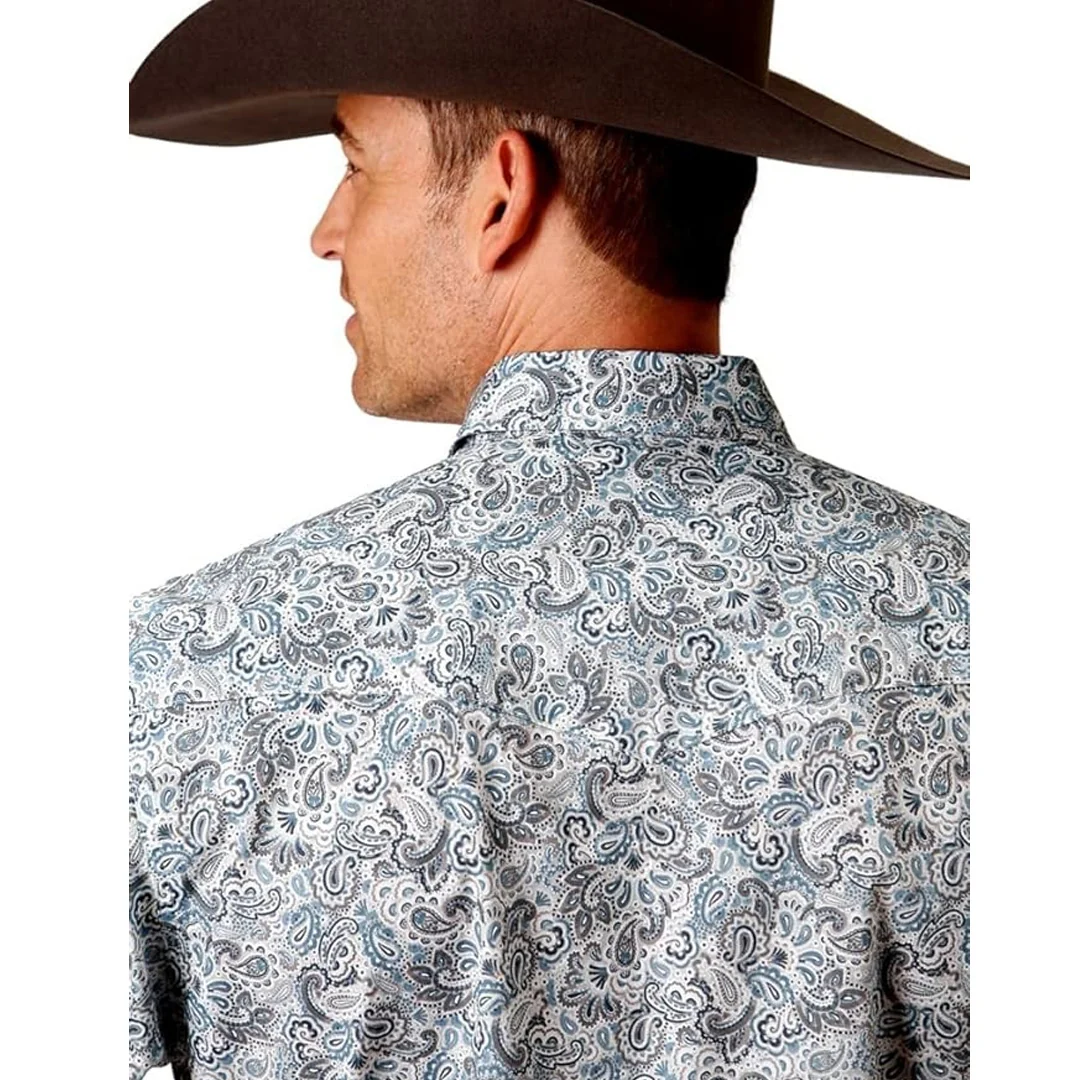 Roper Men’s Shirt Western Short Sleeve Snaps - Image 4