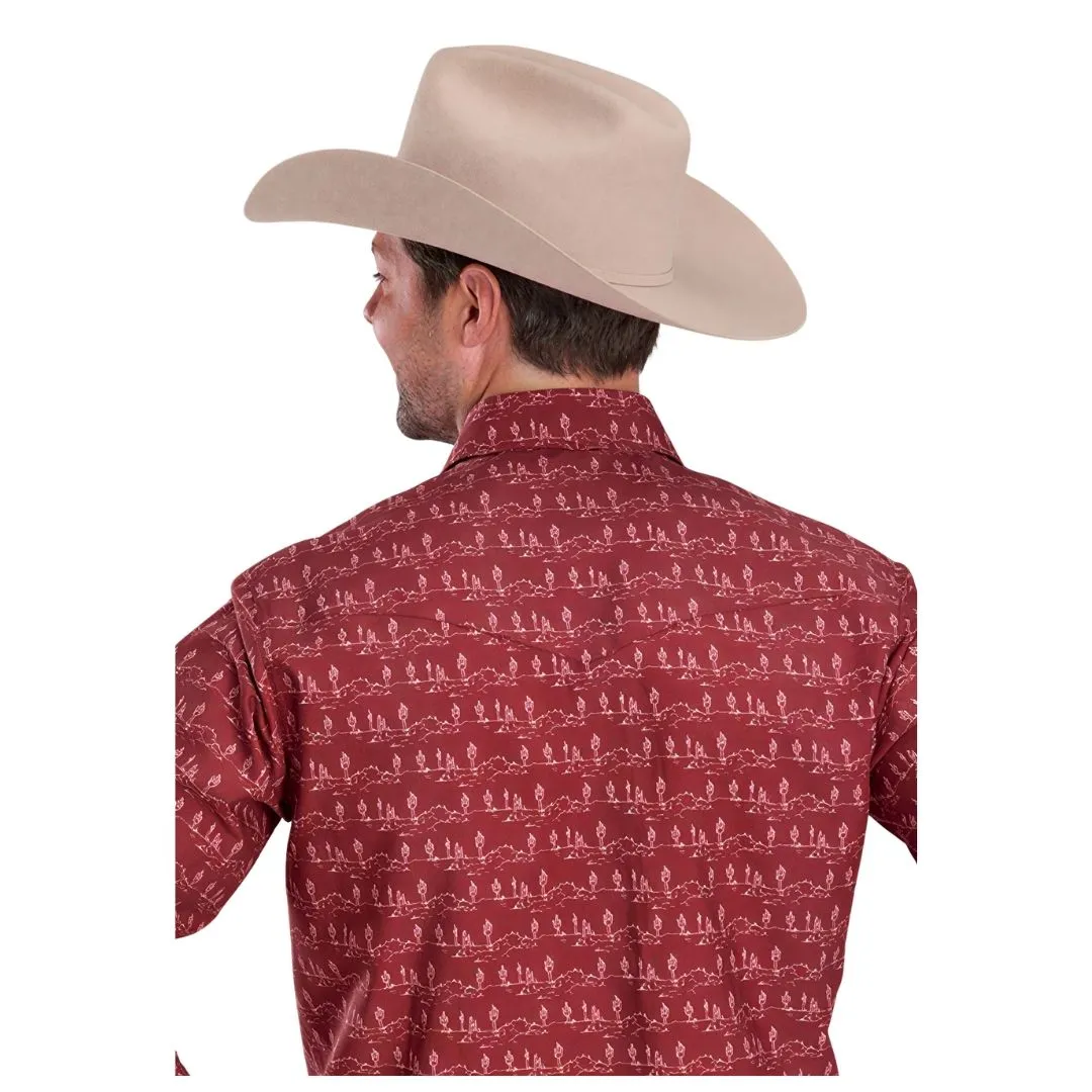 Roper Men's Long Sleeve Button Up Desert Stripe Print Shirt - Image 2