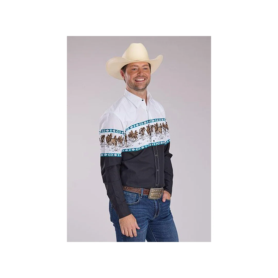 Roper Men's Long Sleeve Vintage Style Snap Shirt
