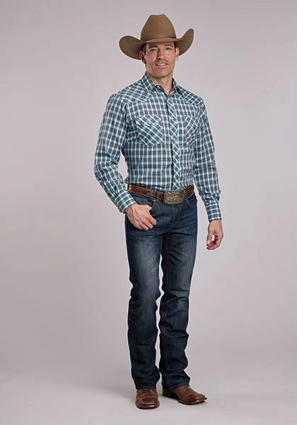 Roper Men's Long Sleeve Western Snap Shirt - Image 2
