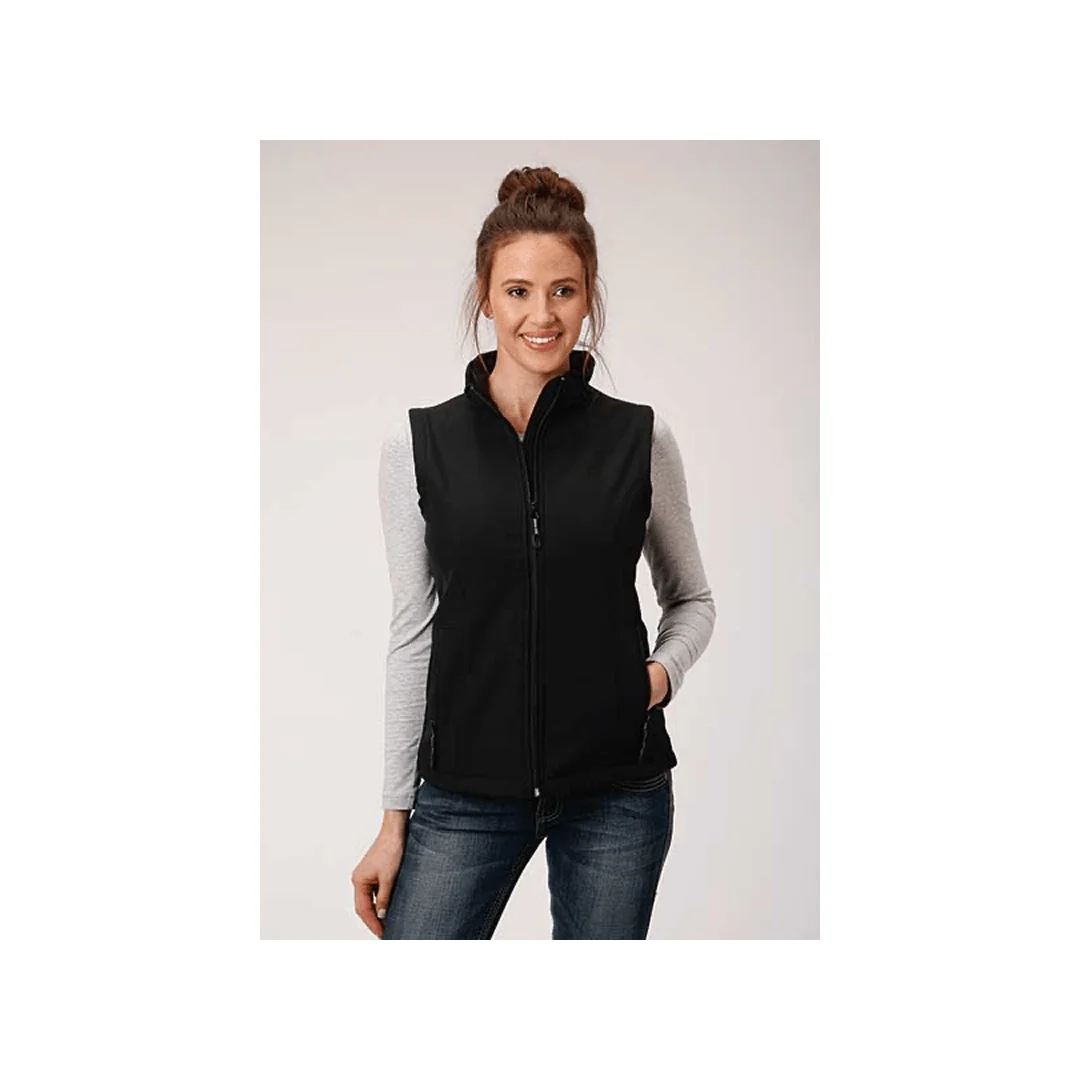 Roper Women's Black Lightweight Soft Shell Vest