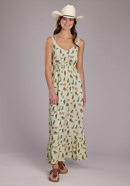 Roper Women's Printed Rayon Maxi Dress - CLEARANCE - Image 3