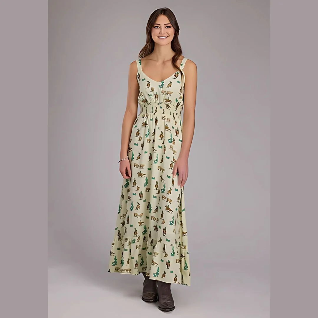 Roper Women's Printed Rayon Maxi Dress - CLEARANCE - Image 7