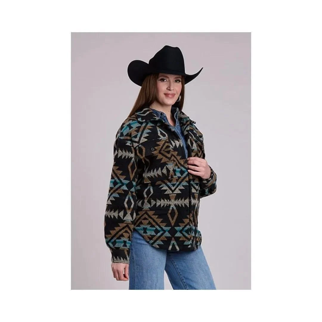 Roper Women's Shacket Woven Aztec - Image 4