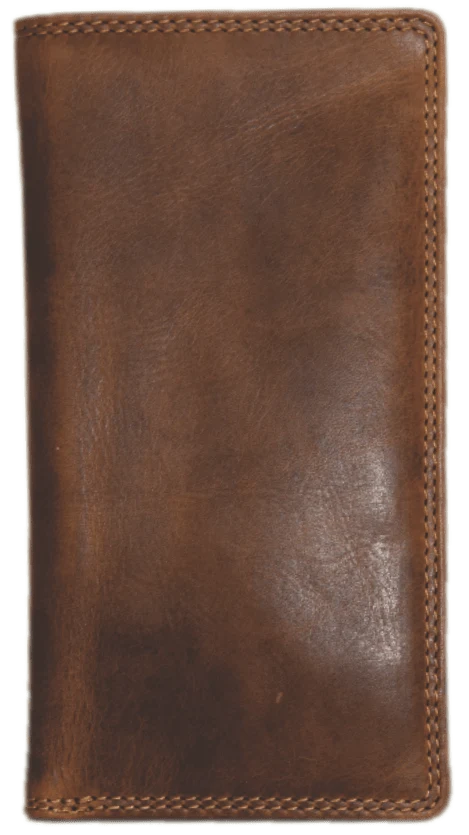 Rugged Earth Tall Brown Leather Wallet