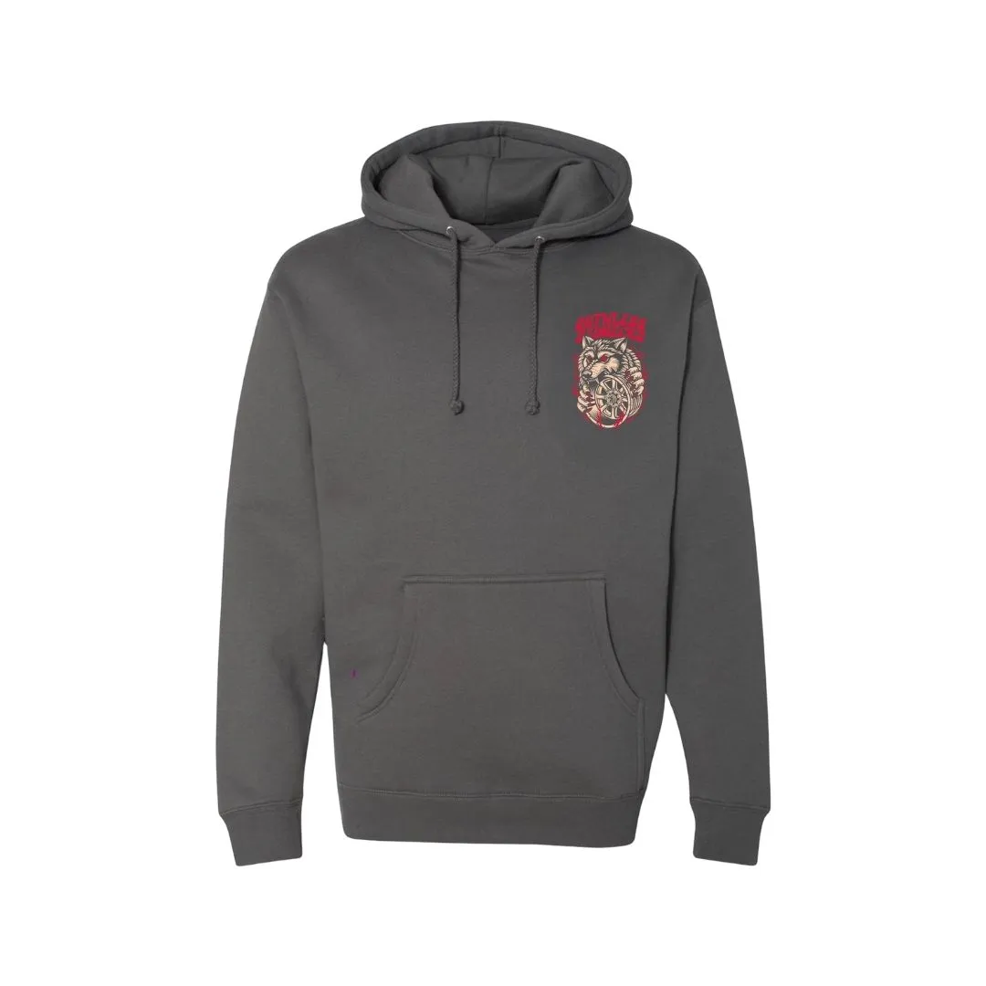 Ruthless Rednecks Alpha - Supercharged 12oz Hoodie Charcoal - Image 2