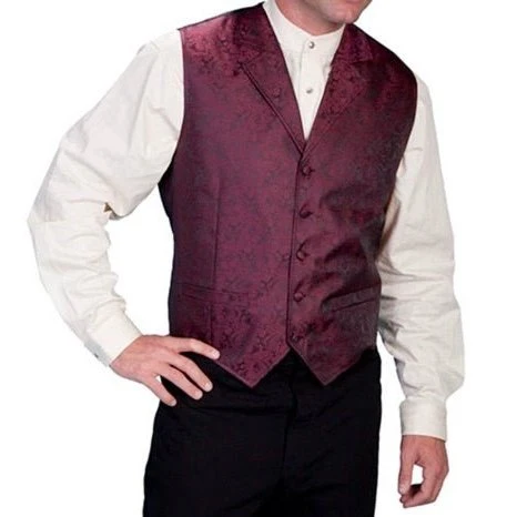 Scully Men's Vest Formal Wear Paisley Various Colours - Image 2