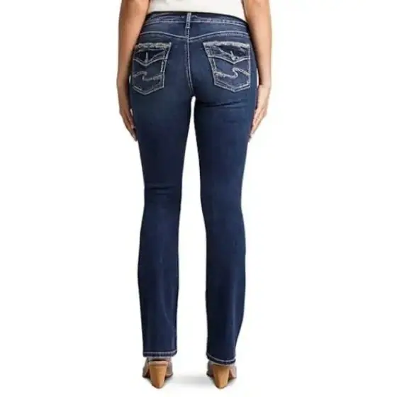 Silver Jeans Women's Avery High Rise Slim Bootcut Indigo
