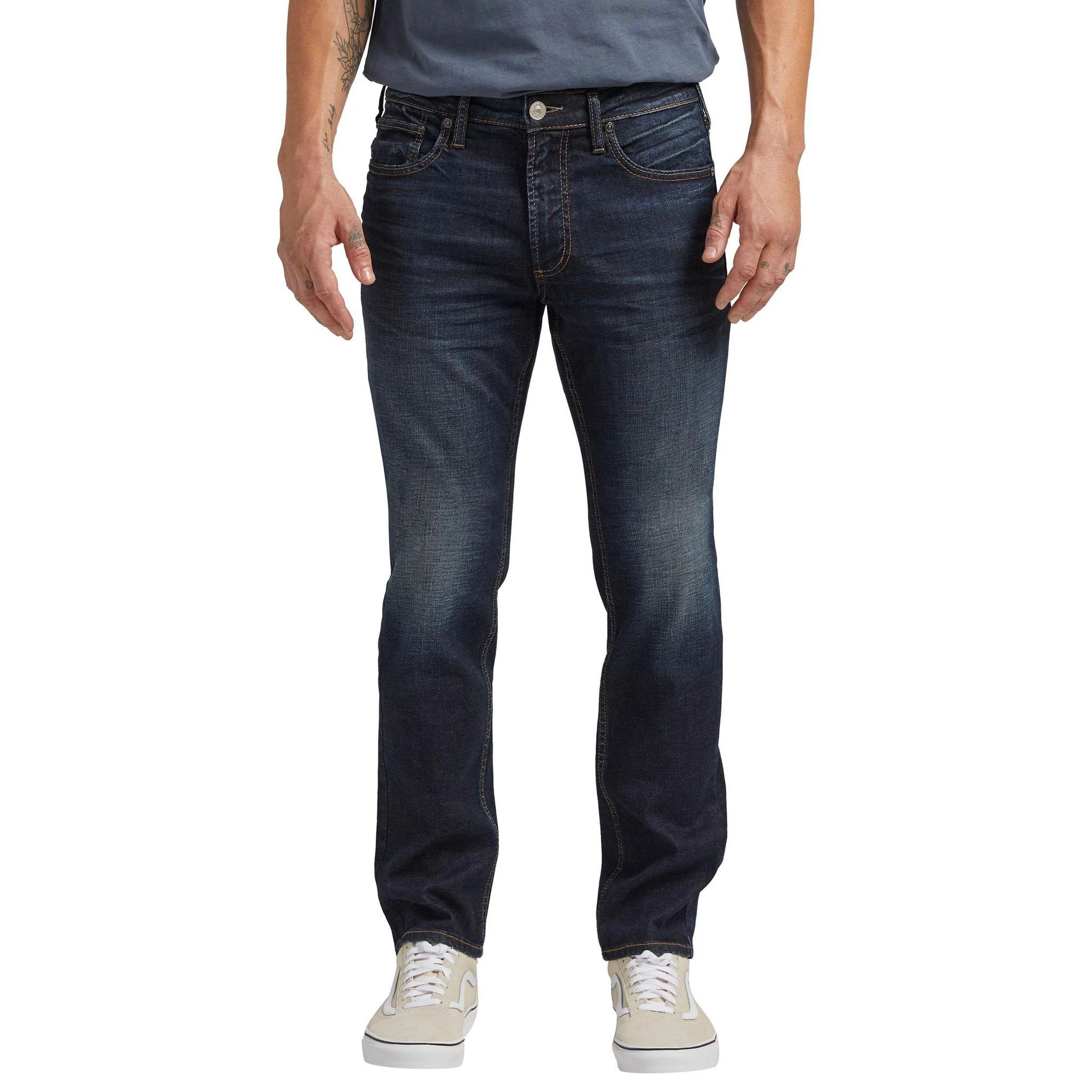 Silver Men's Konrad Slim Fit Straight Leg